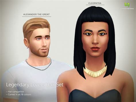 Legendary Lovers Hair Set At Lumialover Sims Sims 4 Updates