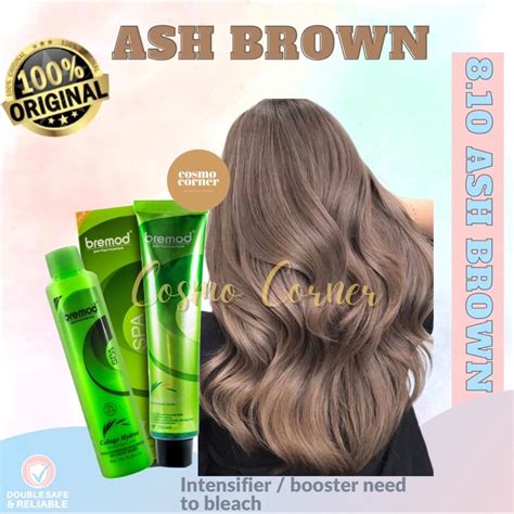 Ash Brown Bremod Hair Color With Oxidizing Cream SET Bremod Hair Dye Ml Shopee