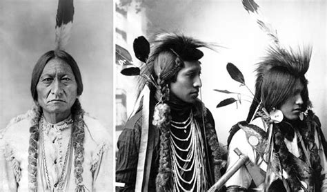 Depending on the tribes, men are expressing through their hairstyles: Native Americans