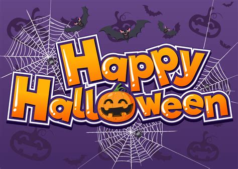 Happy Halloween Poster Template 13999829 Vector Art At Vecteezy