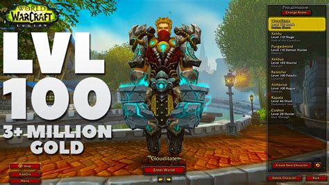 Legion: My WoW Character List! Level 110 | Patch 7.2.5 Update 2017 ...