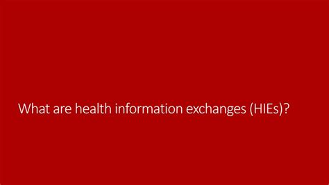 Health Information Exchange Ppt Download