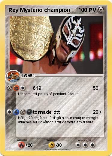 Pokémon Rey Mysterio Champion 619 Ma Carte Pokémon