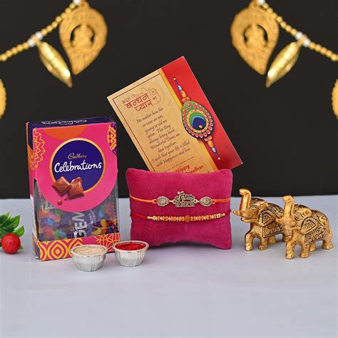 Rakshabandhan Rakhi Set With Chocolate For Brother Combo Rakhi With