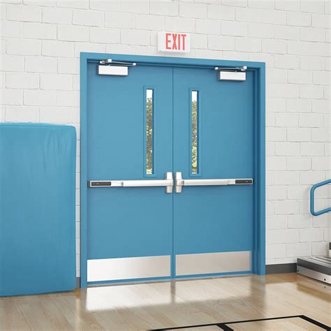 Commercial Steel Double Doors Hollow Metal Door Pair