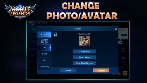 How To Change Profile Photo In Mobile Legends Youtube