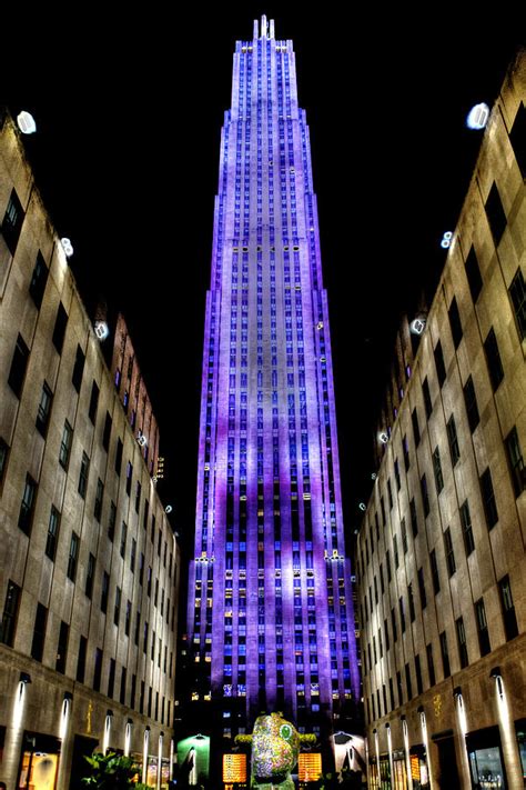 Rockefeller Center At Night Photograph By Randy Aveille
