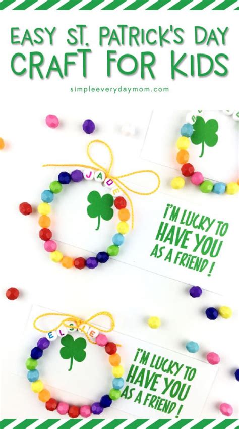 A Super Easy St Patricks Day Craft For Kids With Free Printable