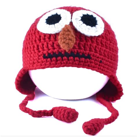 2018 Novelty Handmade Crochet Children Caps Funny Big Eyes Hats Winter