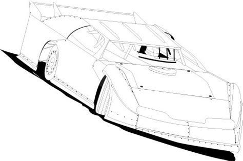 Dirt Late Model Coloring Pages Coloring Pages