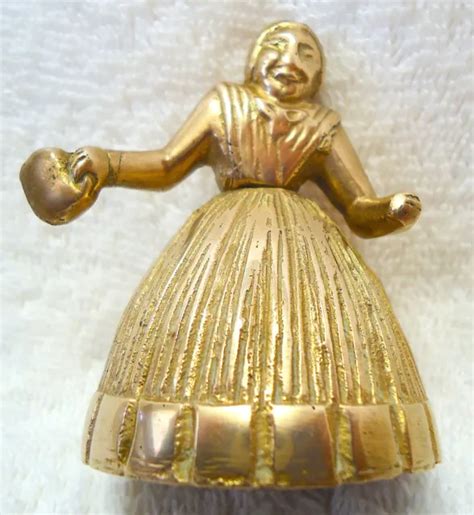 Vintage Decorative Solid Brass Southern Woman In Antebellum Dress 🔔 Bell 29 88 Picclick