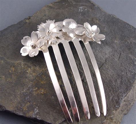 Custom Sterling Silver Hair Comb Sterling Silver Cherry Bl Flickr