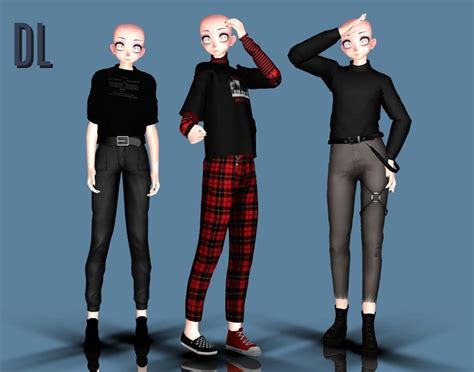 Mmd Male Outfit Bases Dl By 0zashaa0 On Deviantart