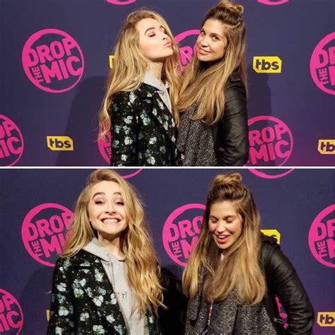 2018 Sabrina Carpenter and Danielle Fishel are behind the scenes for