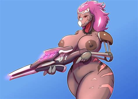 Rule 34 Alien Anthro Areola Breasts Female Gun Halo Series Hi Res