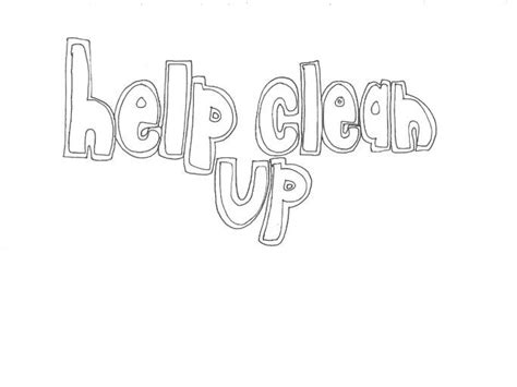 Help Clean Up Classroom Rules Colouring Page Teaching Resources