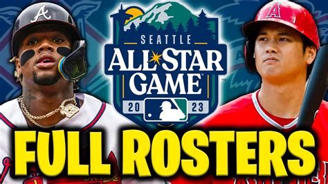 2023 Mlb All Star Game Rosters Announced Youtube