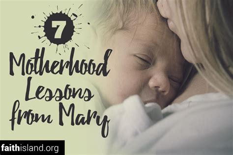 7 Motherhood Lessons From Mary Faith Island