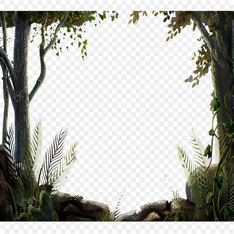 Forest Nature Vector Hd Png Images Nature Forest Border Vector Nature