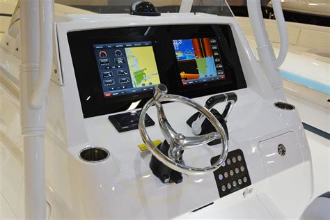 Twin Centre Console Helm With Flush Mounted Displays Center Console
