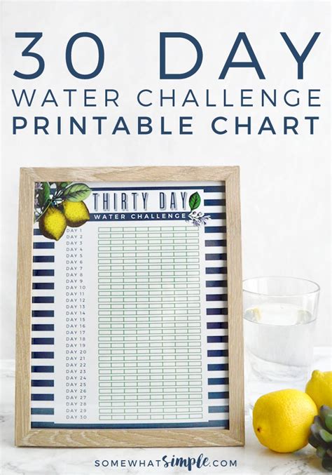 30 Day Water Challenge Printable