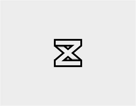 Letter Zx Or Xz Logo Logo Inspiration Fonts Logo Design Lettering