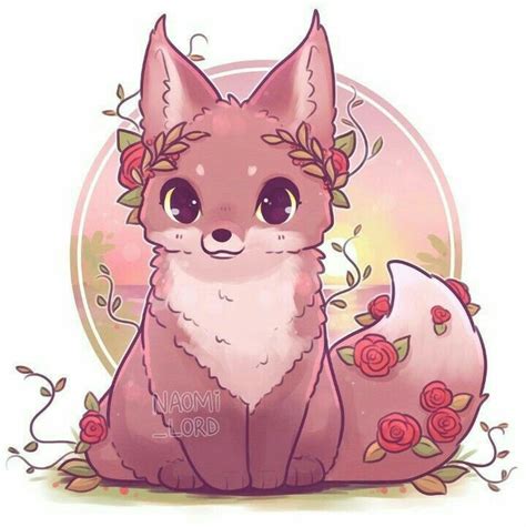 Pin By Tsuki Omori On Animalitos Kawaii Cute Fox Drawing Cute Animal