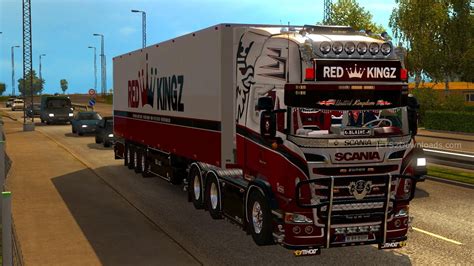 Scania R620 Red Kingz Combo For Ets2 ~ Euro Truck Simulator 2 Mods