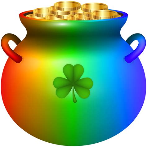 St Patrick Rainbow Pot Of Gold Png Clipart Gallery Yopriceville