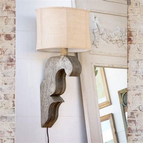 Lovecup Corbel And Burlap Wall Sconce L002 In 2021 Wall Lamps Bedroom
