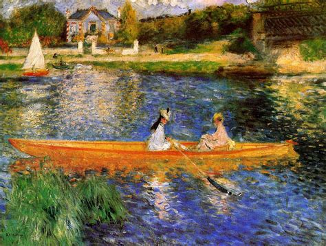 The Seine At Asnieres The Skiff Pierre Auguste Renoir Renoir