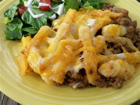 Cheeseburger And Fries Casserole Ii Recipe Genius Kitchen