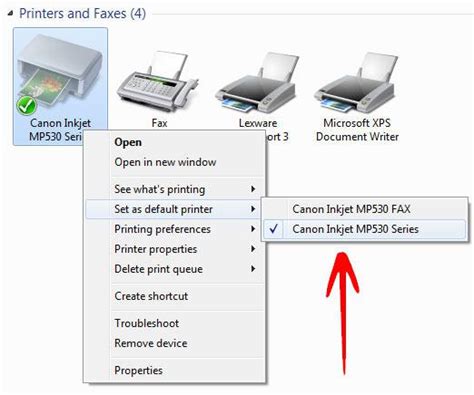 How To Change Default Printer In Windows 7