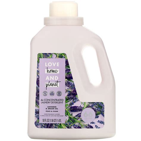 לקנות love home and planet 4x concentrated laundry detergent lavender and argan oil 50 fl oz 1