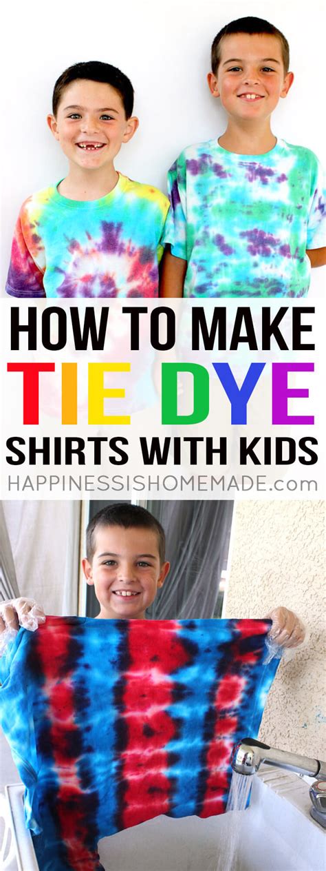 How to make a paper shirt coat and tie. How to Tie Dye Shirts with Kids - Happiness is Homemade