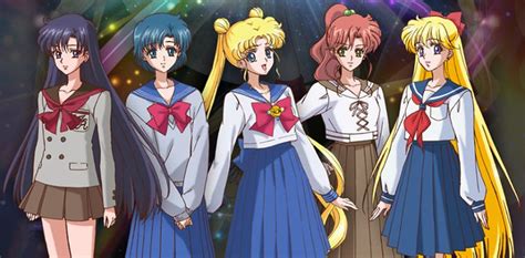 Jr High School Uniforms Sailor Moon Crystal Anime School Girl