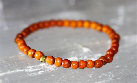 Natural Redwood Bead Handmade Bracelet 5 Of Sales To Etsy