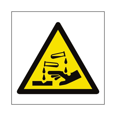 Corrosive Hazard Symbol Label - Safety-Label.co.uk | Safety Signs, Safety Stickers & Safety Labels