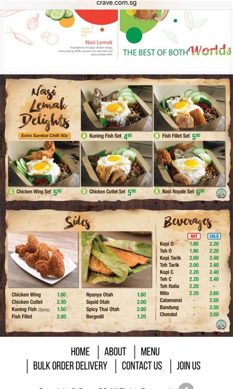 Crave Nasi Lemak Delivery Food And Drinks Instant Food On Carousell