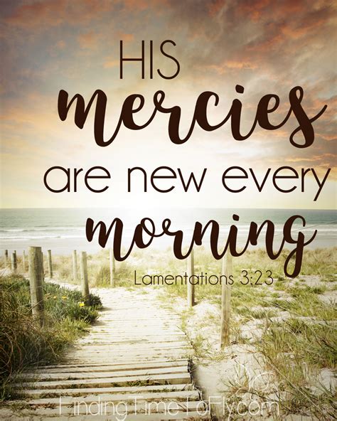 His Mercies Are New Every Morning Finding Time To Fly
