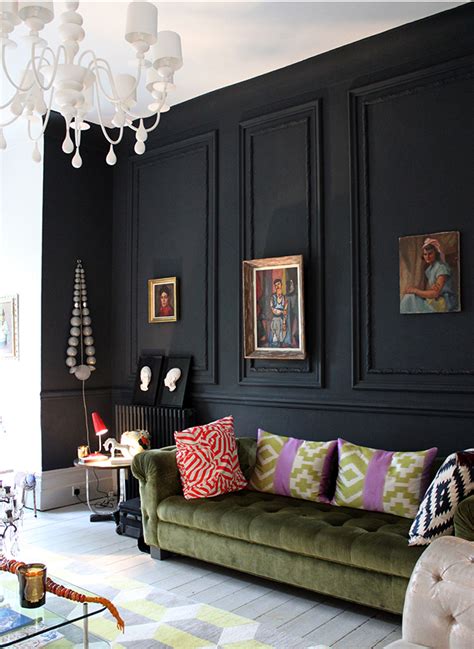 28 Black Wall Interior Paint Ideas