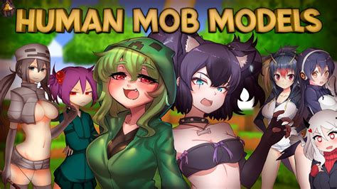 Minecraft Mods Cute Human Mob Models Más Anime En Minecraft 1181 Youtube