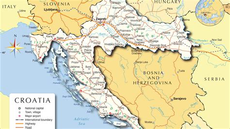 I would strongly recommend the freytag and berndt map (isbn 3707904296) of slovenia/croatia/serbia/montenegro/bosnia and macedonia if you want full mapping of the croatian. Regions, cities & resorts in Croatia ~ CROATIA rest + sights