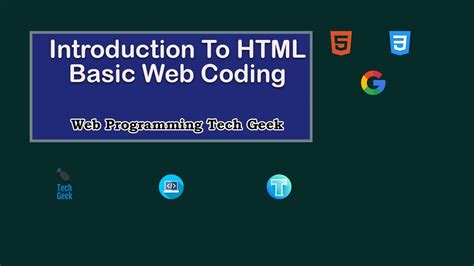 Html Coding Basics 01 Html Introduction Youtube