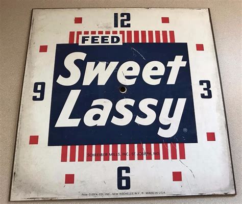 Advertising Pam Clock Face Sweet Lassy Feed 1900989276