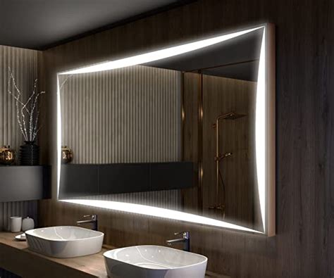 Artforma Bathroom Illuminated Mirror 600x800 Mm With Cover And Additional Features Customizable