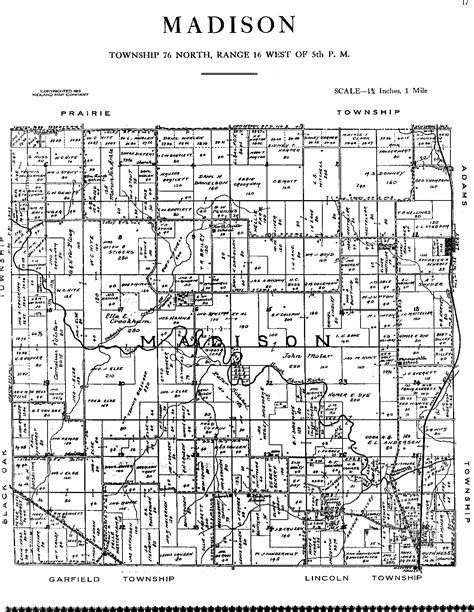1913 Plat Maps Mahaska County Of Iowa
