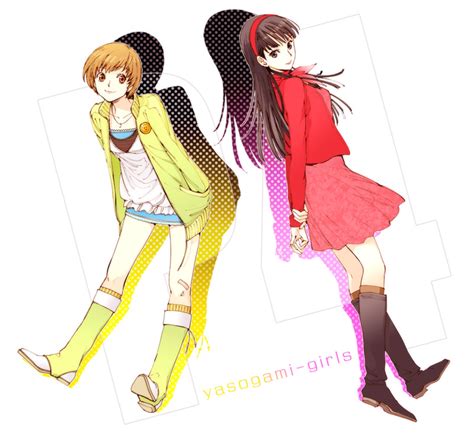 Satonaka Chie And Amagi Yukiko Persona And 1 More Drawn By Tak