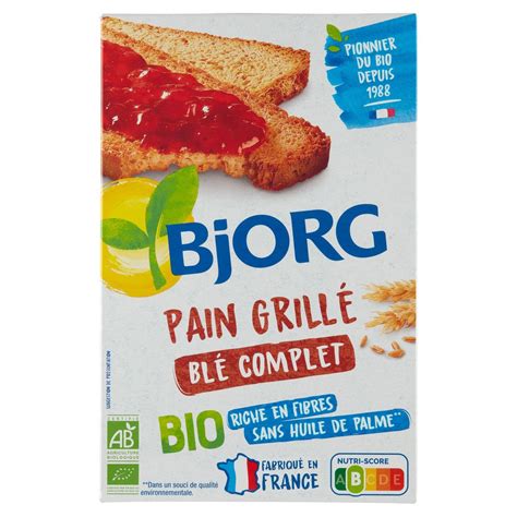 Petit Pain Grillé Au Blé Complet Régime - Bjorg Pain Grillé Blé Complet Bio 250 g | Carrefour Site