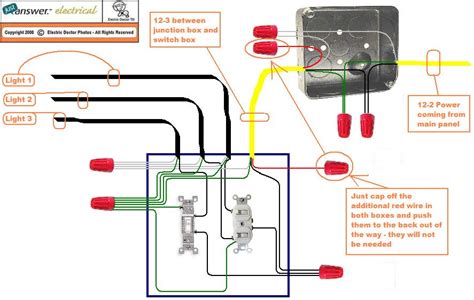 3 way lighting wiring diagram top electrical wiring diagram. I am trying to wire a single pole, and a double single pole switch in the same electrical box.I ...